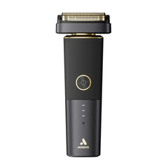 Andis reSURGE shaver front-angled view for close, versatile grooming.