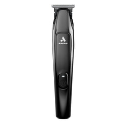 Andis Slimline Pro II battery status view, showing long run time for cordless all-day trimming.