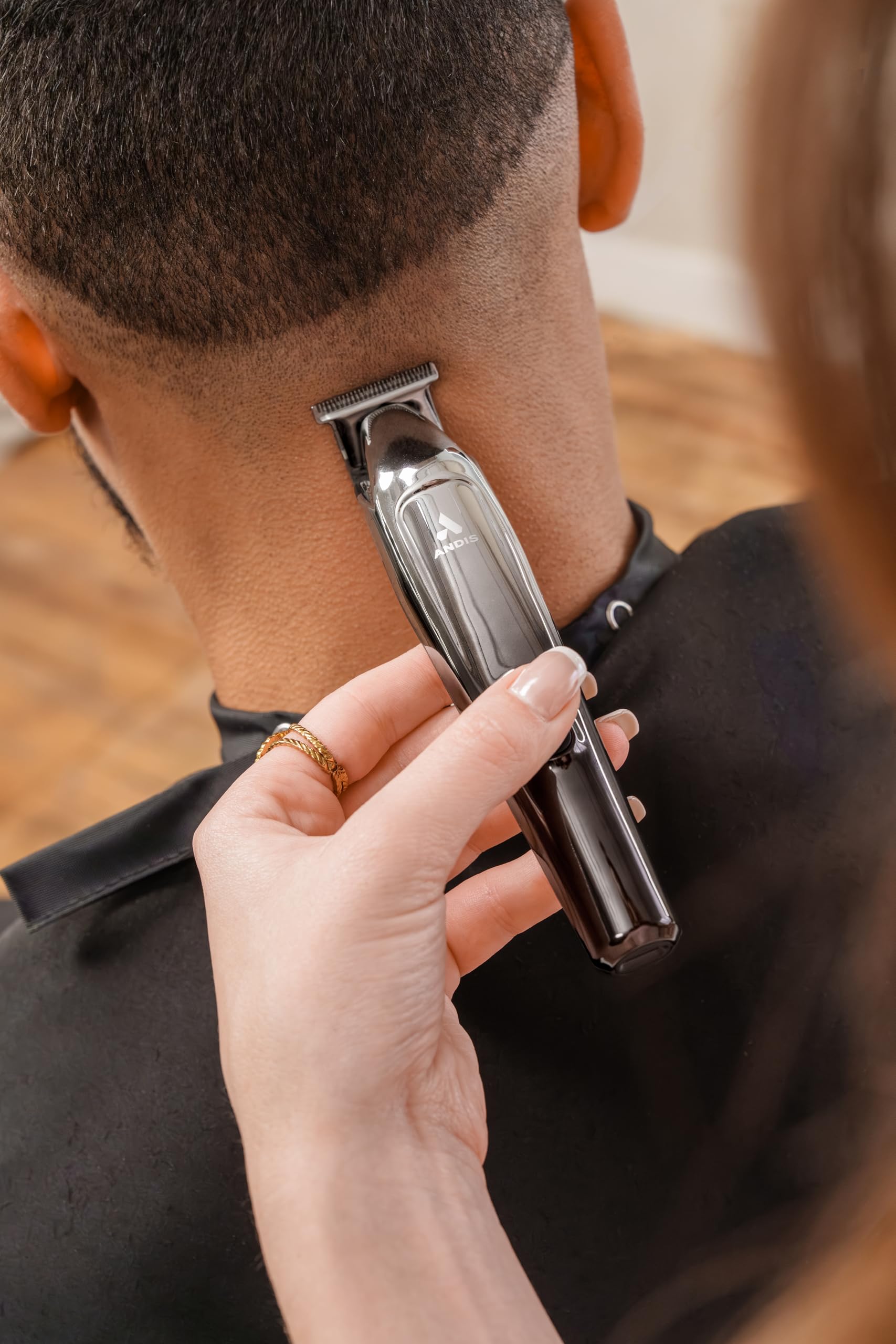 Andis Slimline Pro II black chrome finish for a professional, cohesive tool collection.