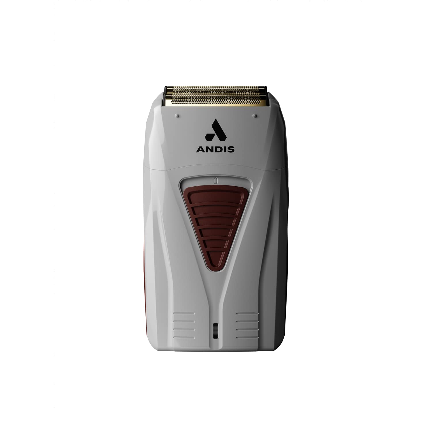 Andis TS-1 Pro Foil shaver head close-up with titanium foil for sensitive skin.