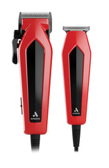 Andis Ultra Clip close-up showing powerful, whisper-quiet clipper for home grooming.