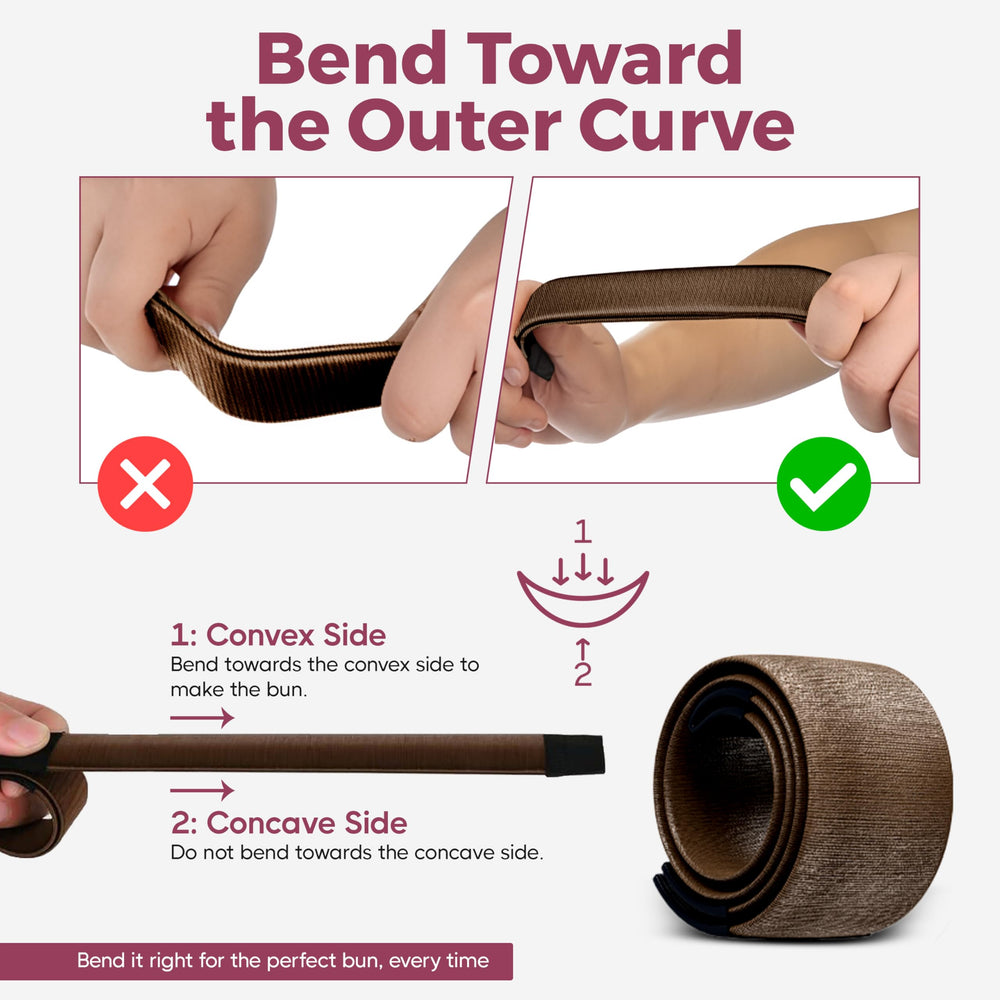 Andlane bun maker hair fold wrap for quick daily styling