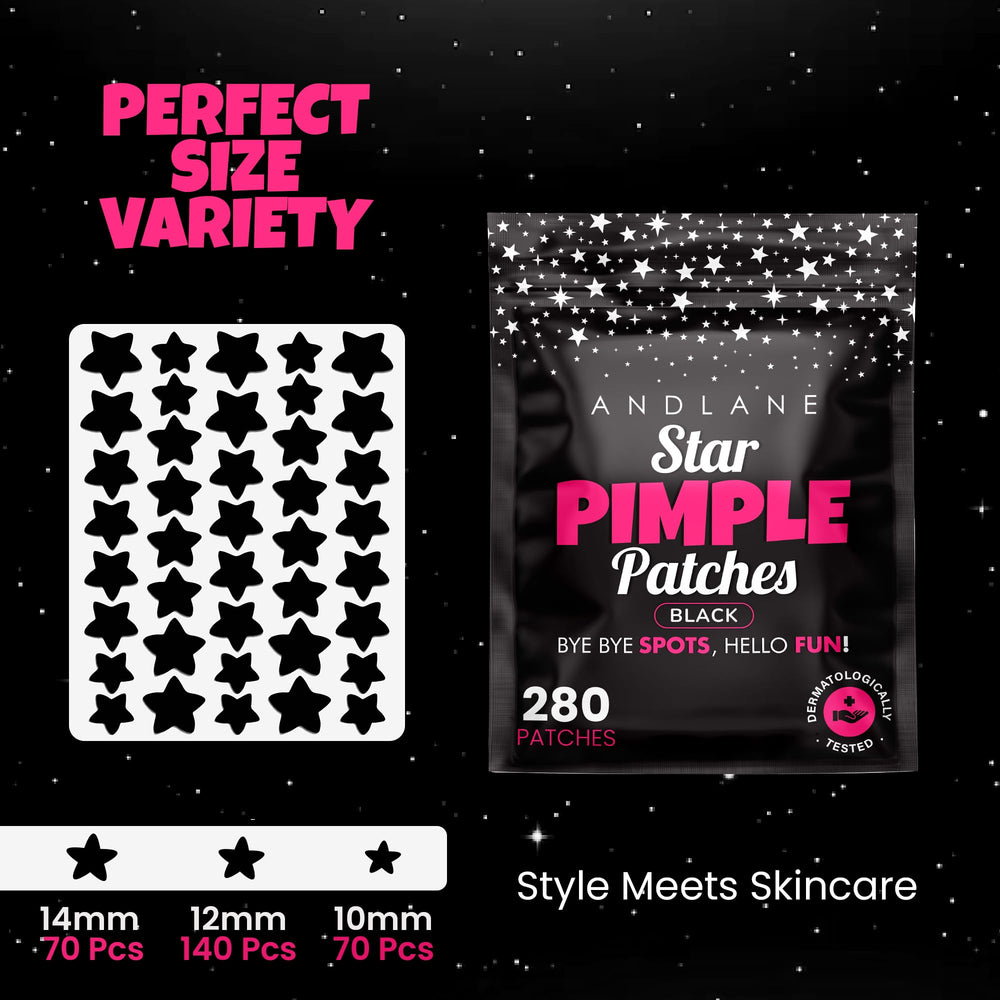 Andlane star patches in three sizes offer versatile spot coverage for different blemish sizes.