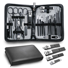 Andrea manicure kit 30-in-1 with travel case for on-the-go grooming