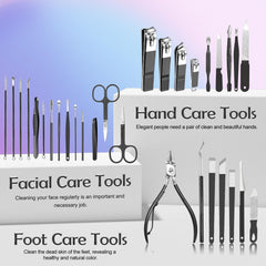 Andrea manicure kit pedicure-tools close-up for smooth nails