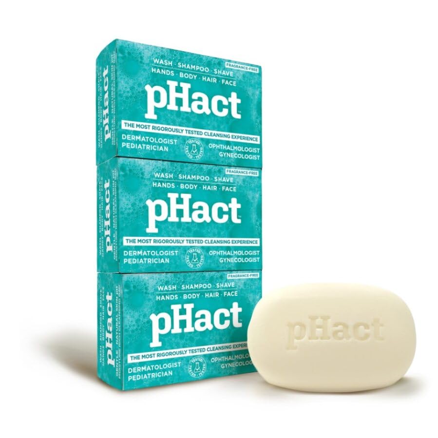 ANDREW LESSMAN pHact bar fragrance-free formula for sensitive skin