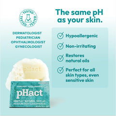 ANDREW LESSMAN pHact bar provides moisture during cleansing