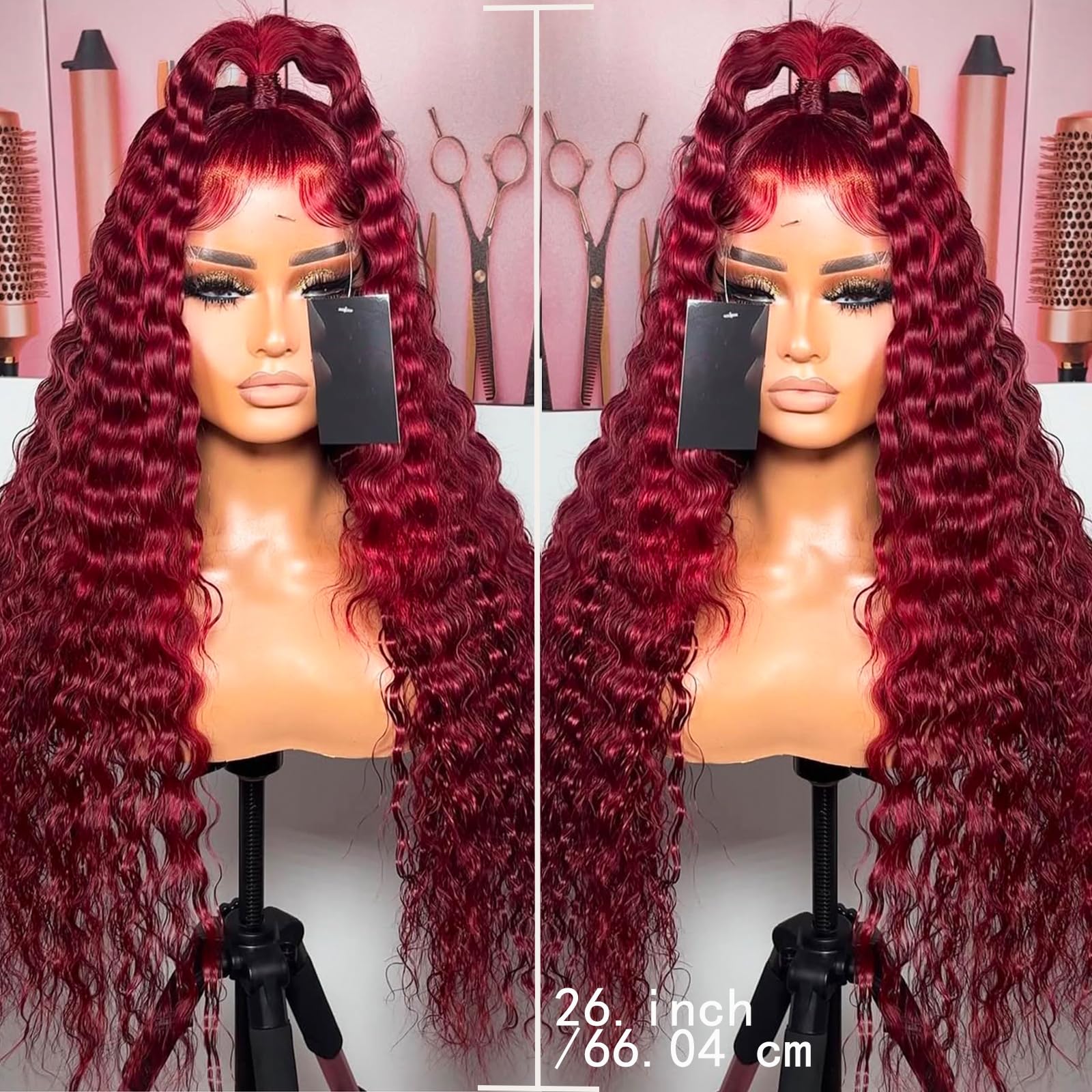 ANDRIA glueless lace wig with adjustable straps for secure, comfortable wear.