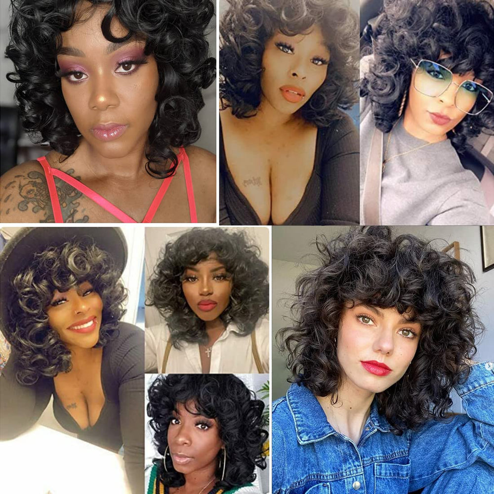 Andromeda 14 inch curly wig for easy everyday wear