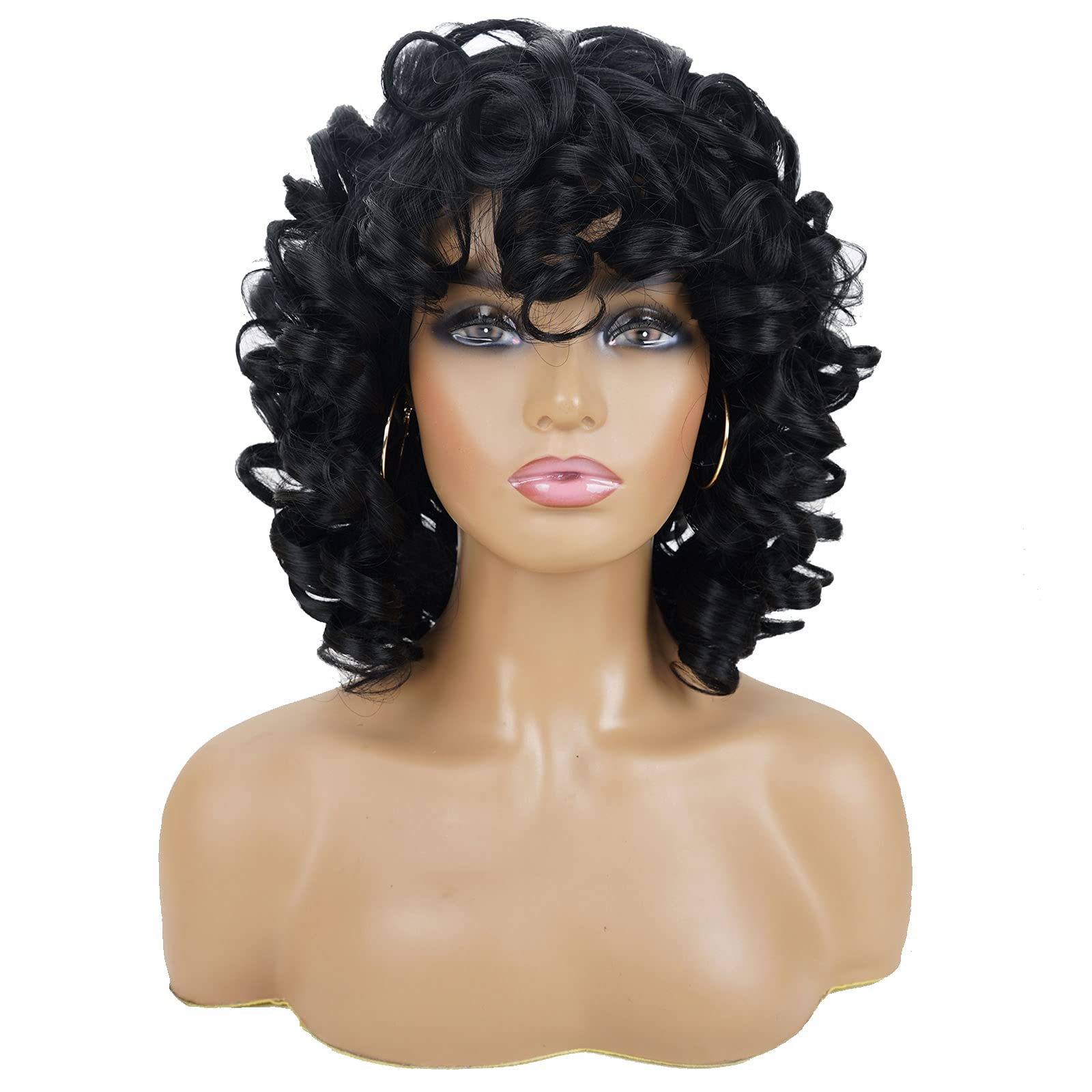 Andromeda Afro loose curls wig adds volume for versatile looks
