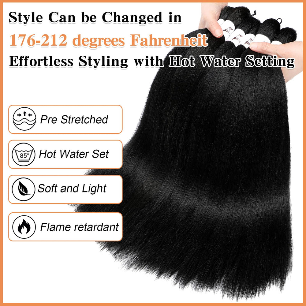 Anemoi braiding hair eight-pack including rings for convenient installation
