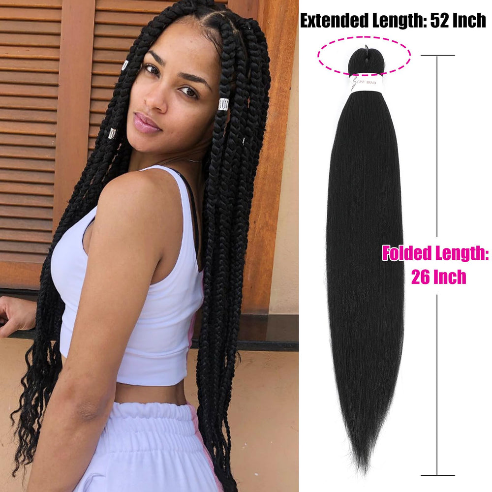 Anemoi pre-stretched braiding hair closeup texture highlighting soft natural finish