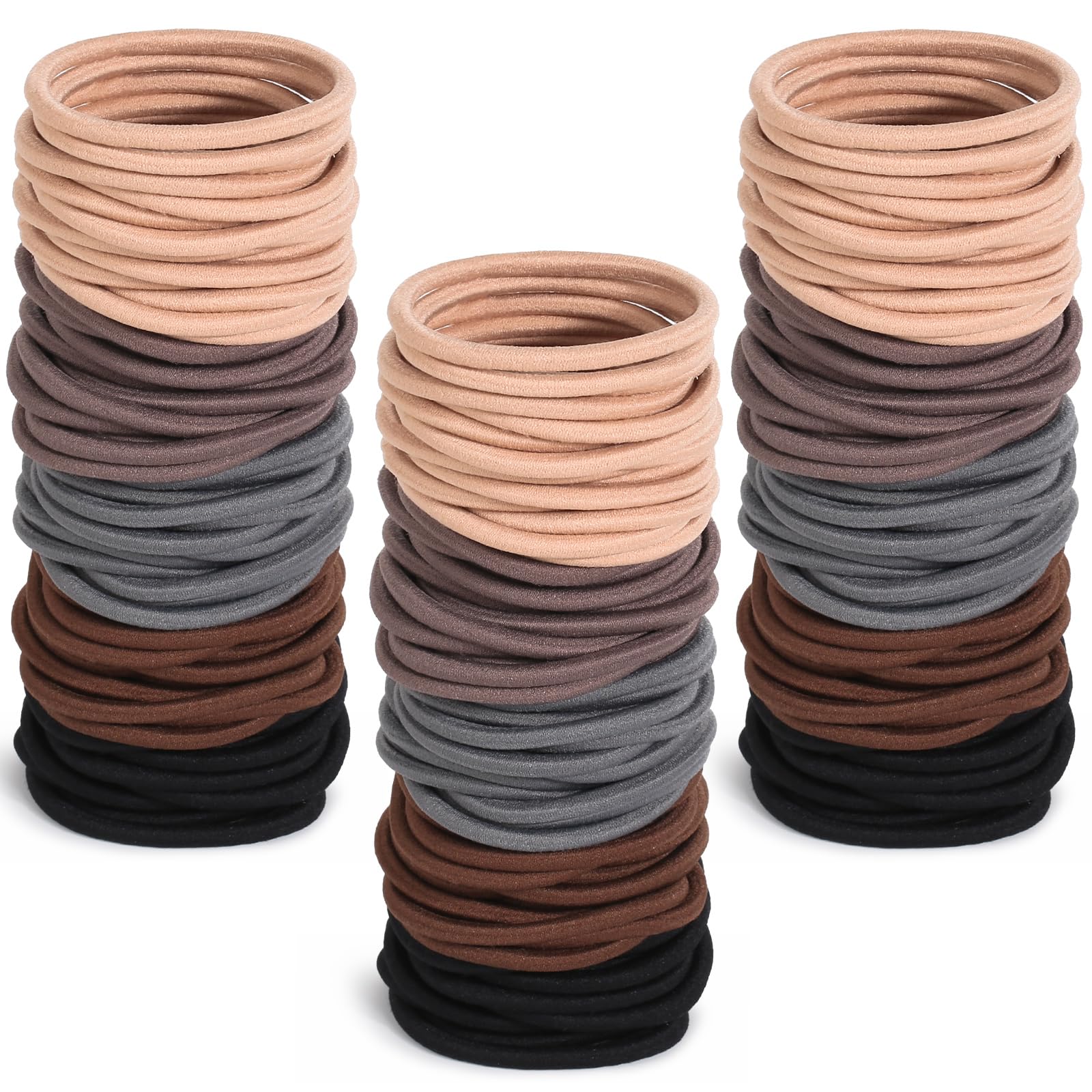 Anezus 200pcs multi-color hair ties for quick, secure everyday styles.
