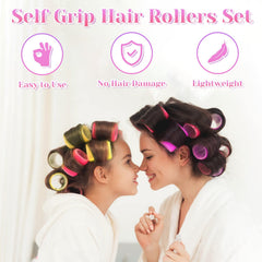 Anezus four sizes hair rollers jumbo to small for versatile curl options at home.