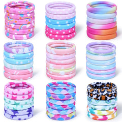 Anezus 54pcs colorful hair ties ideal for secure ponytails all day