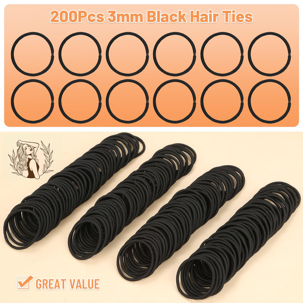 Anezus thick hair friendly ponytail holders provide secure hold without damage