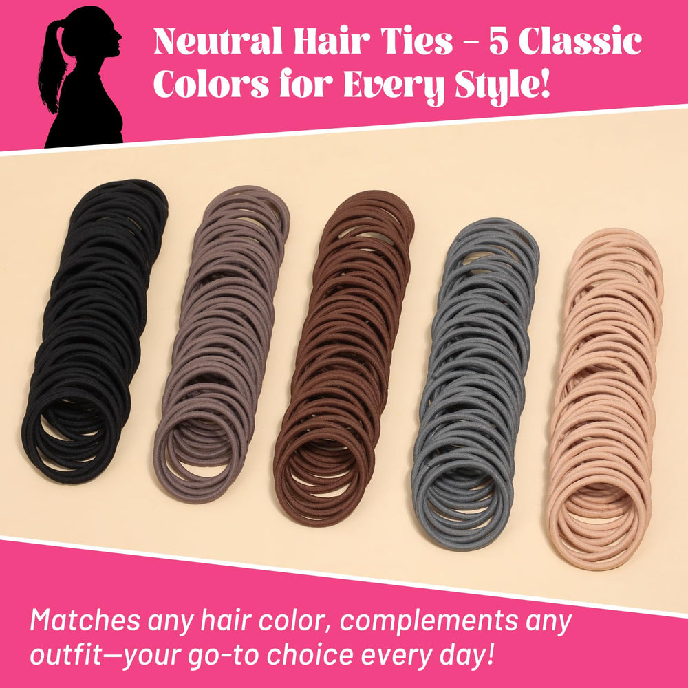 Anezus hair ties with 45mm inner diameter fit most hair thickness.