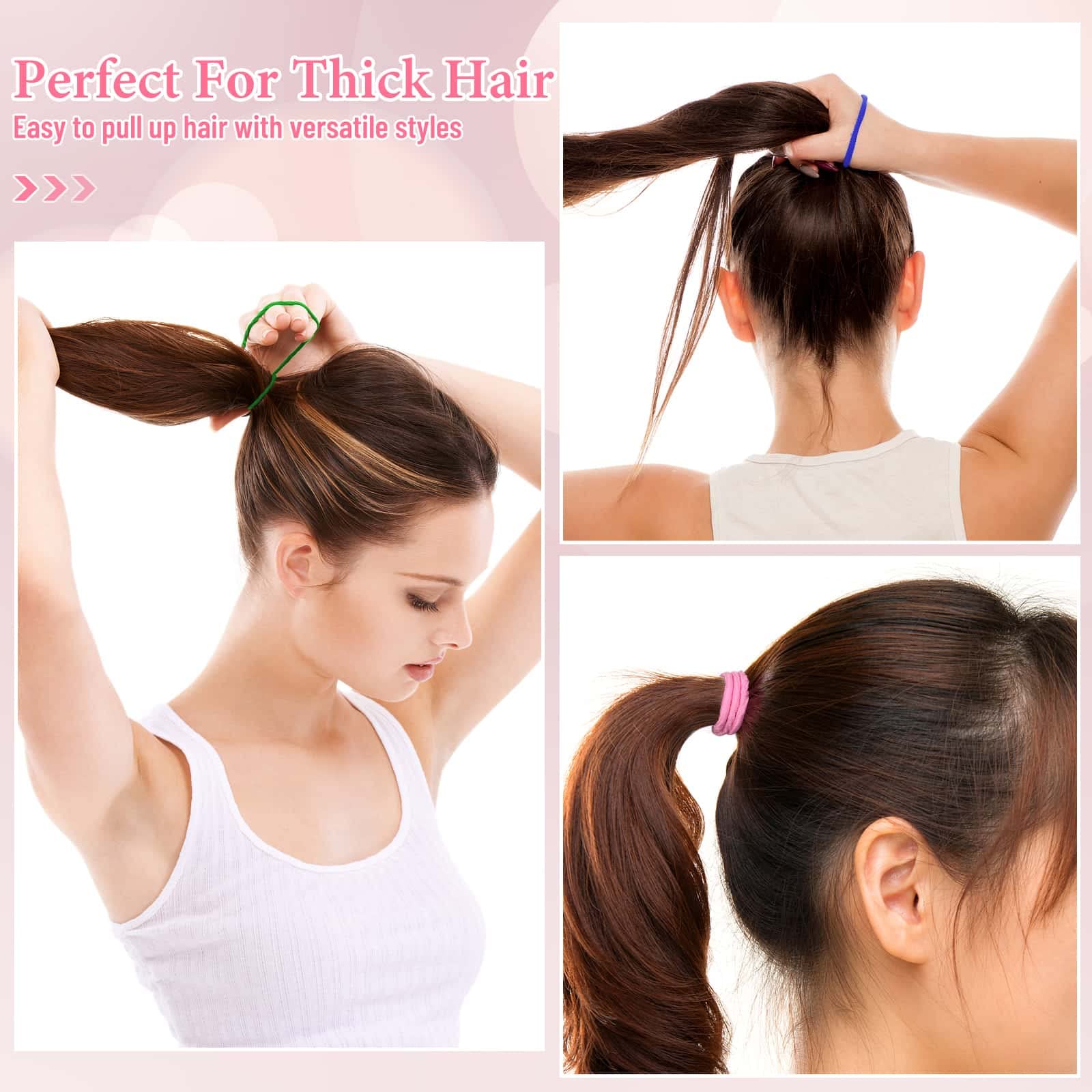 Versatile use for thin to thick hair with Anezus elastics