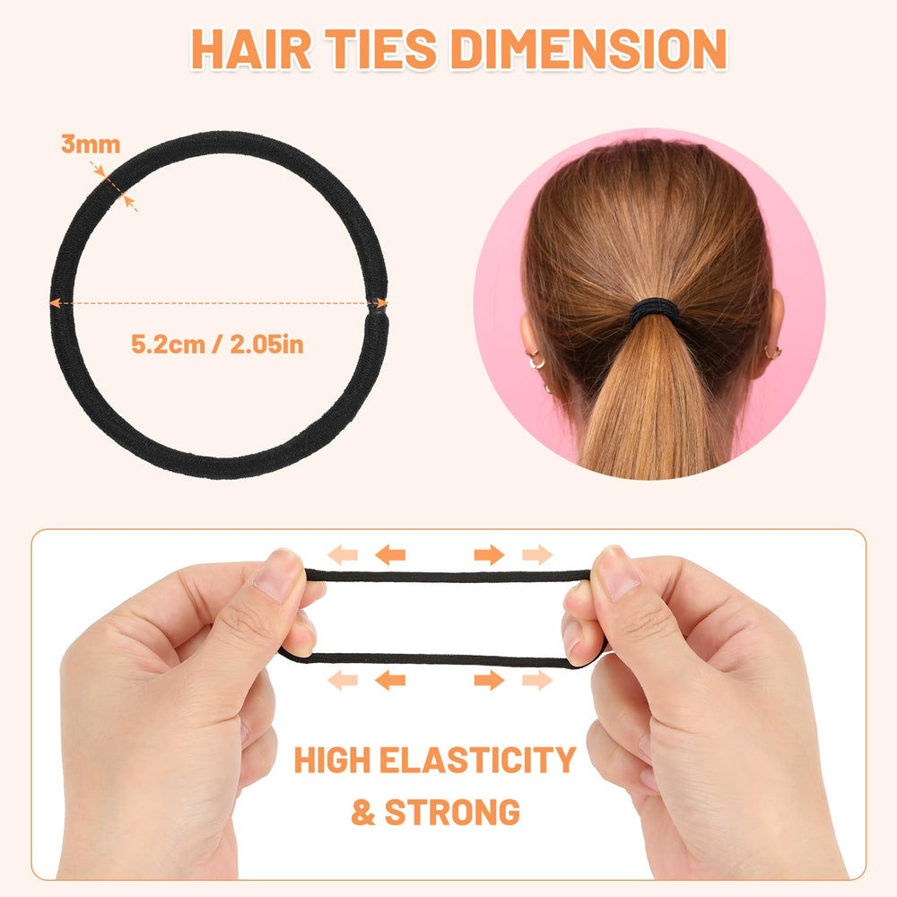 Anezus soft stretch elastic hair ties ready for daily wear and long-lasting use