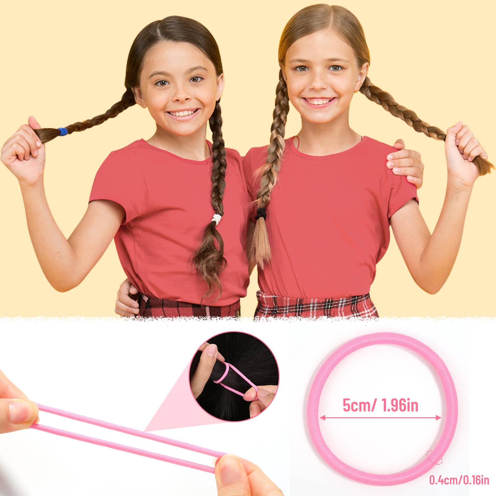 Assorted colors from Anezus hair ties support versatile styling options