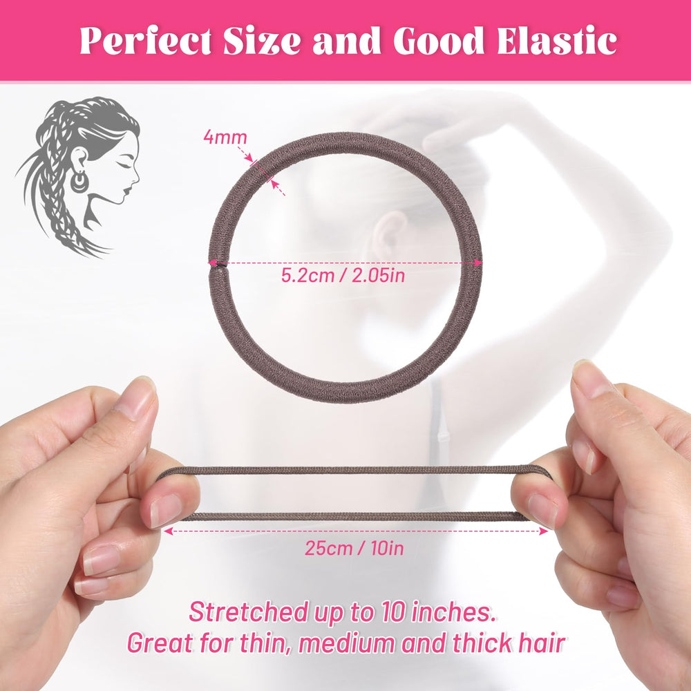 Anezus neutral color hair bands blend with any outfit and hair.