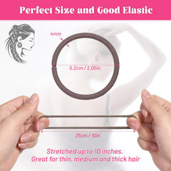 Anezus neutral color hair bands blend with any outfit and hair.