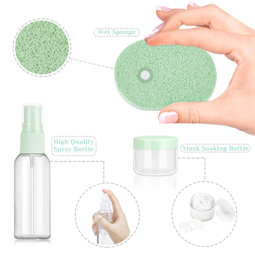 Anezus puff húmedo, esponja suave para aplicar mascarillas.