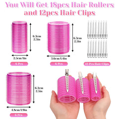 Anezus medium-size rollers creating balanced volume for everyday styles