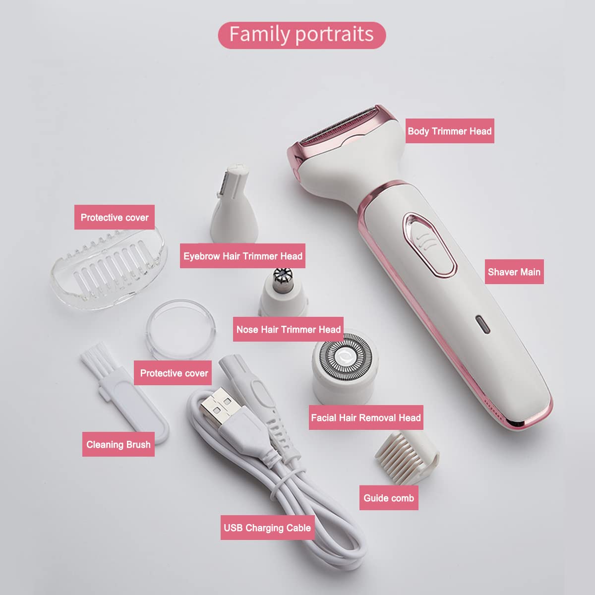 ANFOOS portable shaving set ideal for travel and quick touch-ups