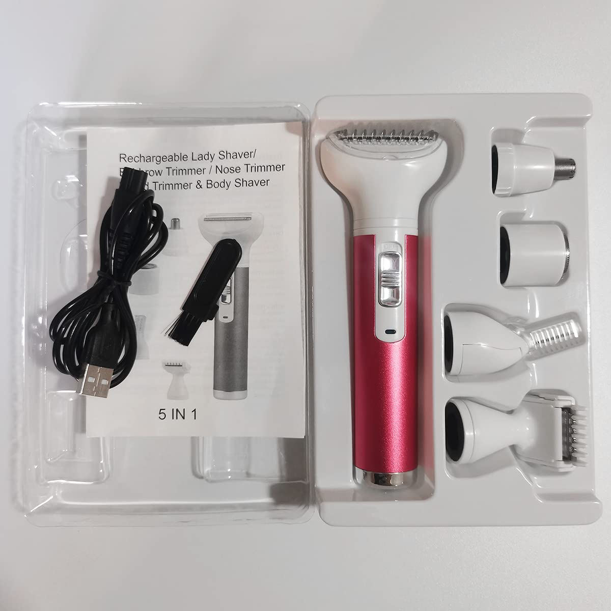 ANFOOS face shave head delivering smooth skin across sensitive areas.