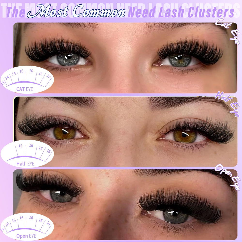 Anforlin Lash Clusters 100D density close-up showing soft material