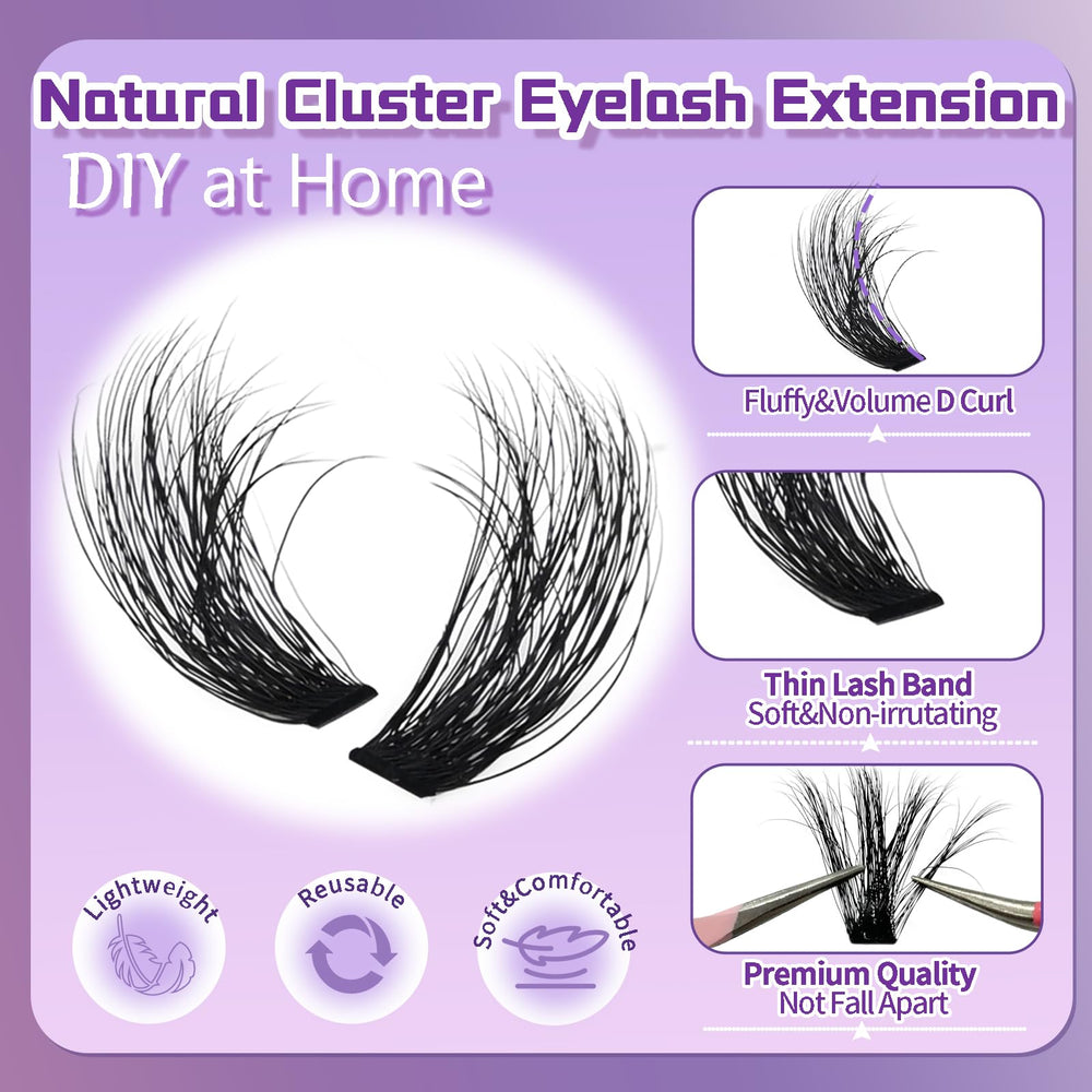 Anforlin Lash Clusters refill-friendly pack beside other lash sets