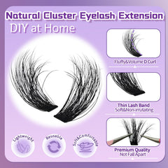 Anforlin Lash Clusters refill-friendly pack beside other lash sets