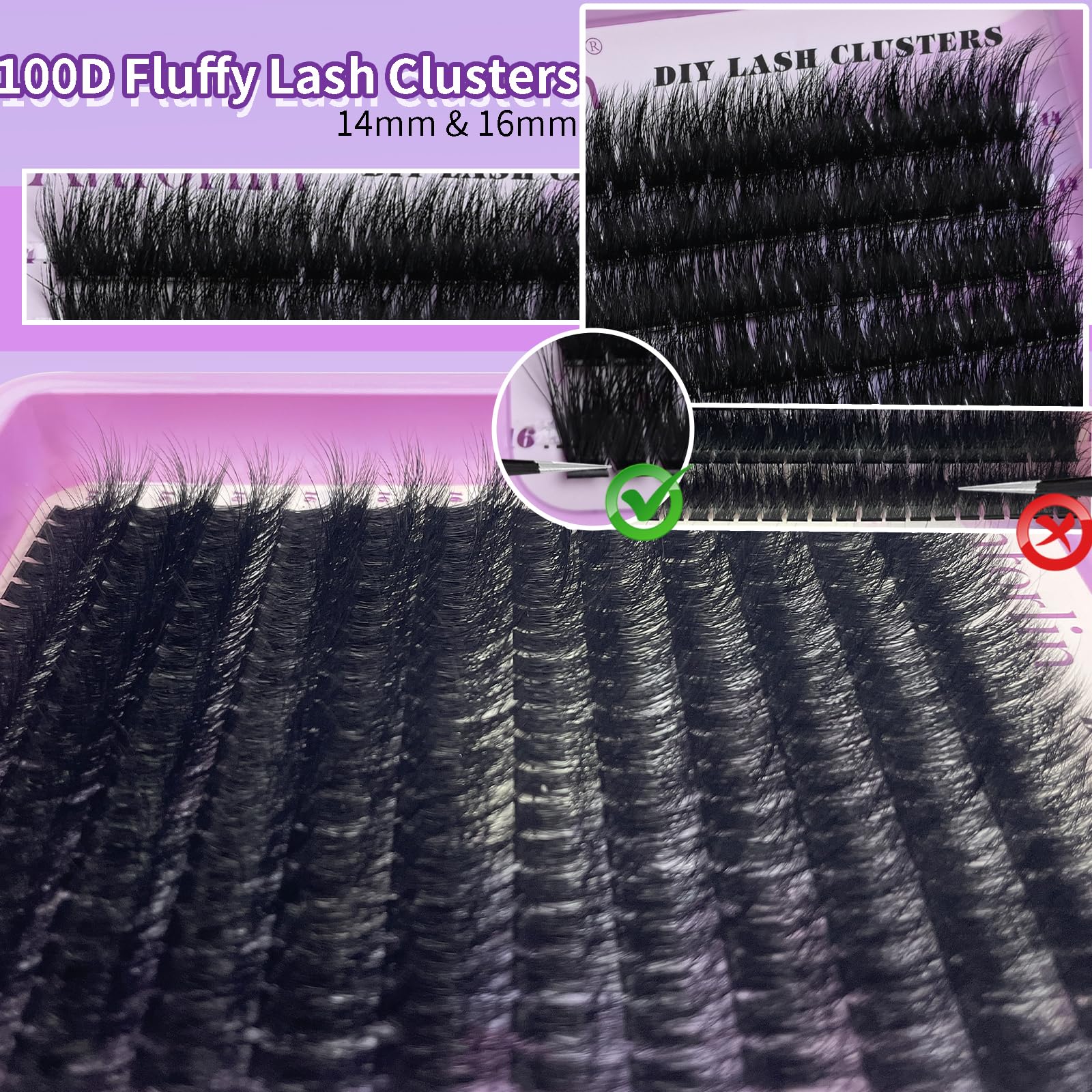 Anforlin Lash Clusters soft plant fiber material for comfortable wear