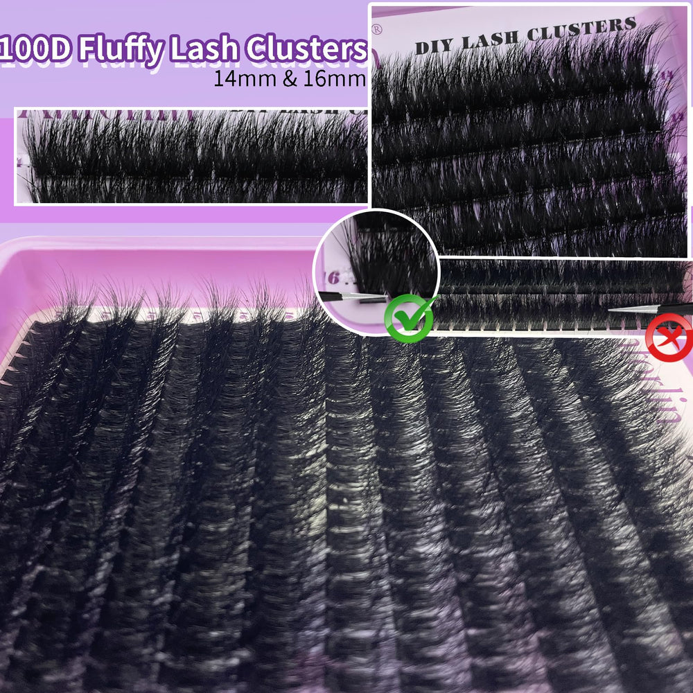 Anforlin Lash Clusters soft plant fiber material for comfortable wear