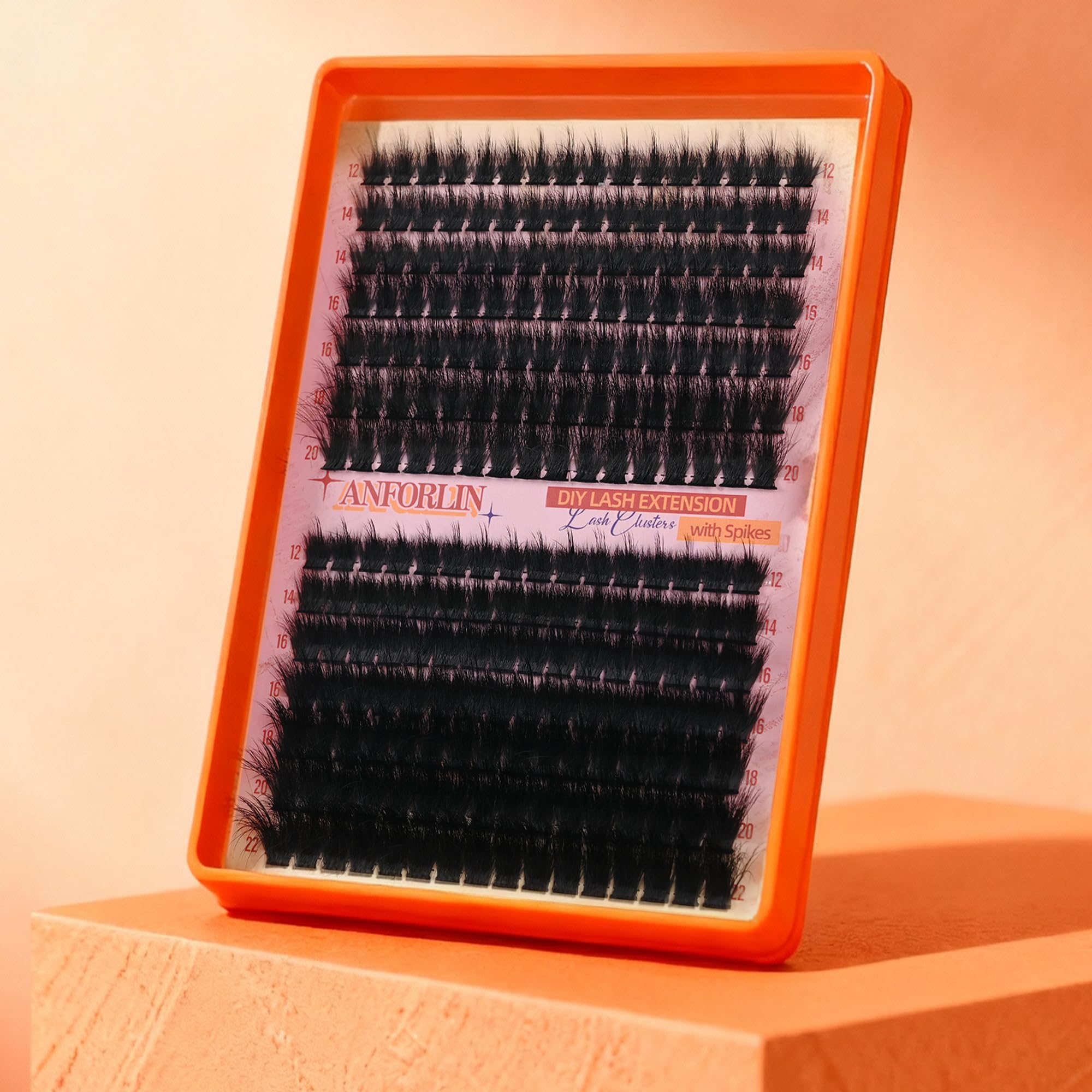 Anforlin premium lash set supports quick DIY at home lash styling.