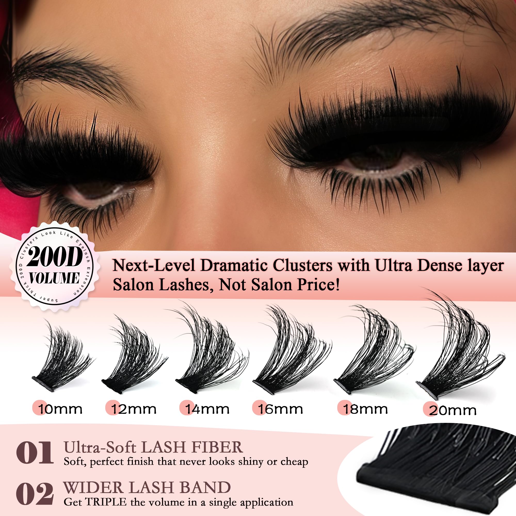 Anforlin upgraded plant fiber material offers soft feel and lasting lash shape.