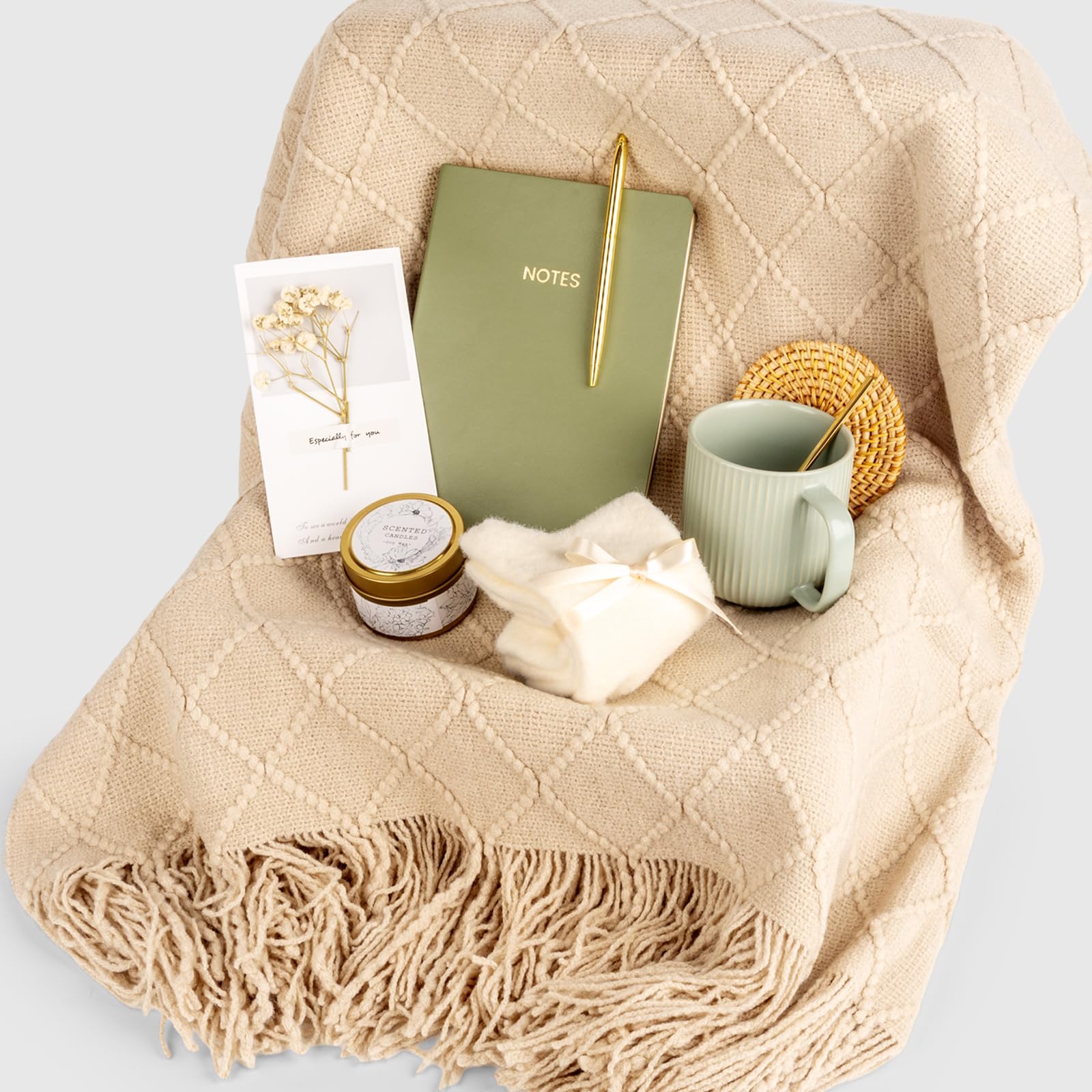 Anforsun gold spoon and bamboo coaster set as elegant serving accessories