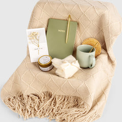 Anforsun gold spoon and bamboo coaster set as elegant serving accessories