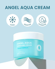 BEYOND Angel Aqua textura gel ligera ofrece sensación fresca al instante.