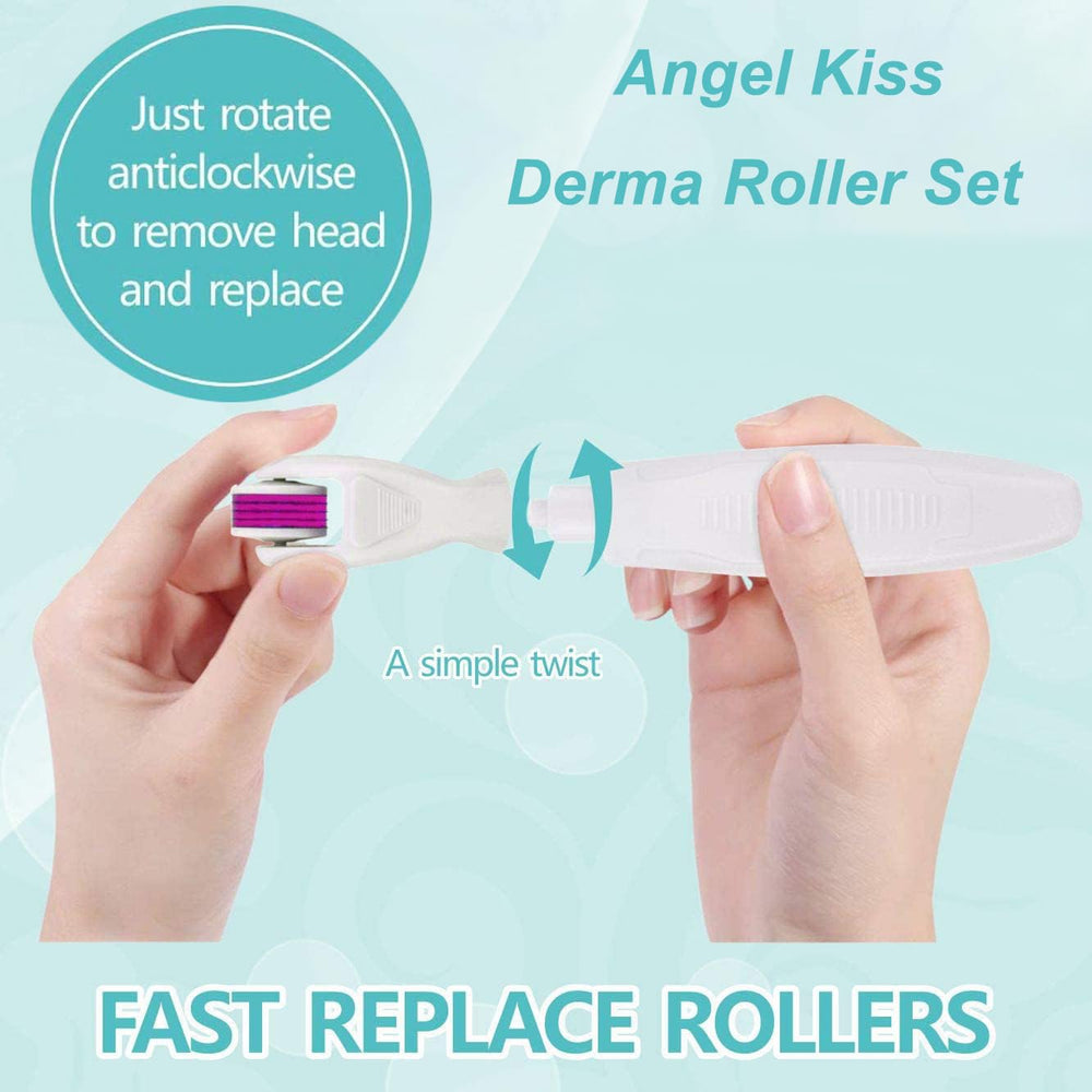 Angel Kiss rodillo microagujas para barba: rutina masculina sin complicaciones