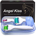 Angel Kiss Derma Roller 4-in-1 Titanium Microneedling Kit – Face & Body (0.25mm/0.3mm)