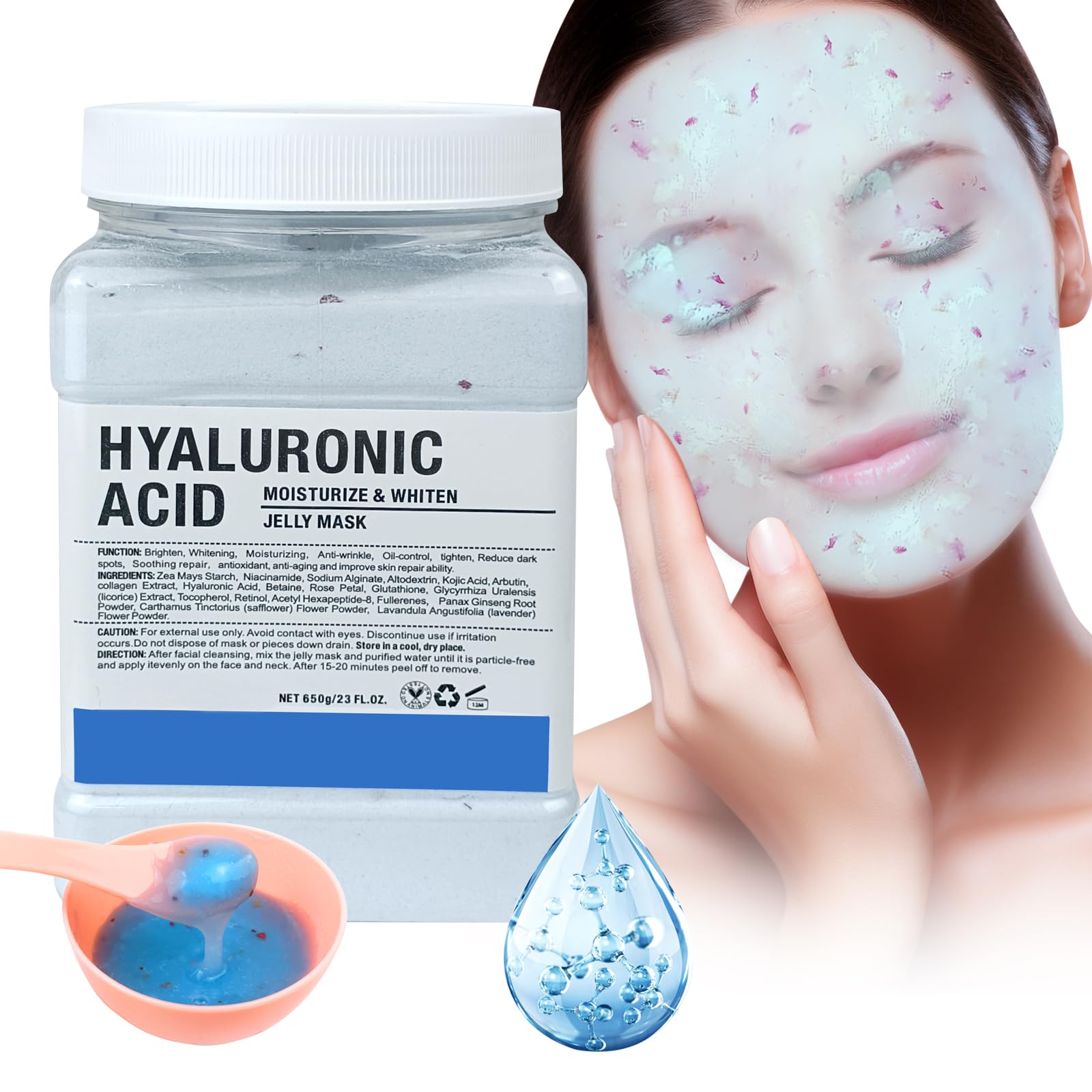 Angeland Jelly Mask uso-profesional, hidratación profunda para la piel.