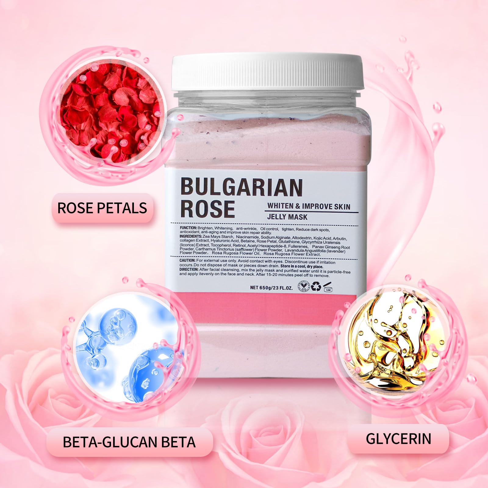 Angeland Jelly Mask nutre profundamente la piel con ácido hialurónico y rosa