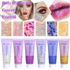 Angels Beauty Glitter Gel para labios, acabado reluciente