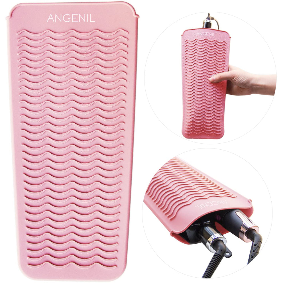 ANGENIL easy-clean mat supports all hot styling tools after use