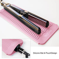 ANGENIL mat-pouch combo keeps hot styling tools organized and portable