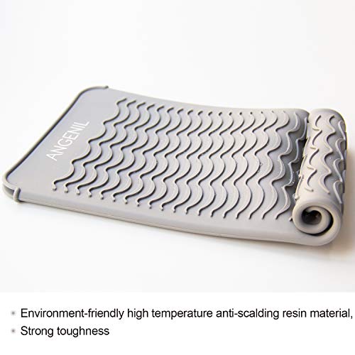 Close-up of ANGENIL silicone mat texture with wave design for grip