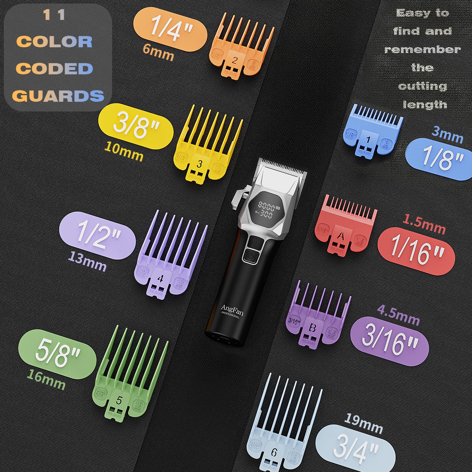 AngFan ANGFAN HRC68 hardened steel blades for lasting sharpness.