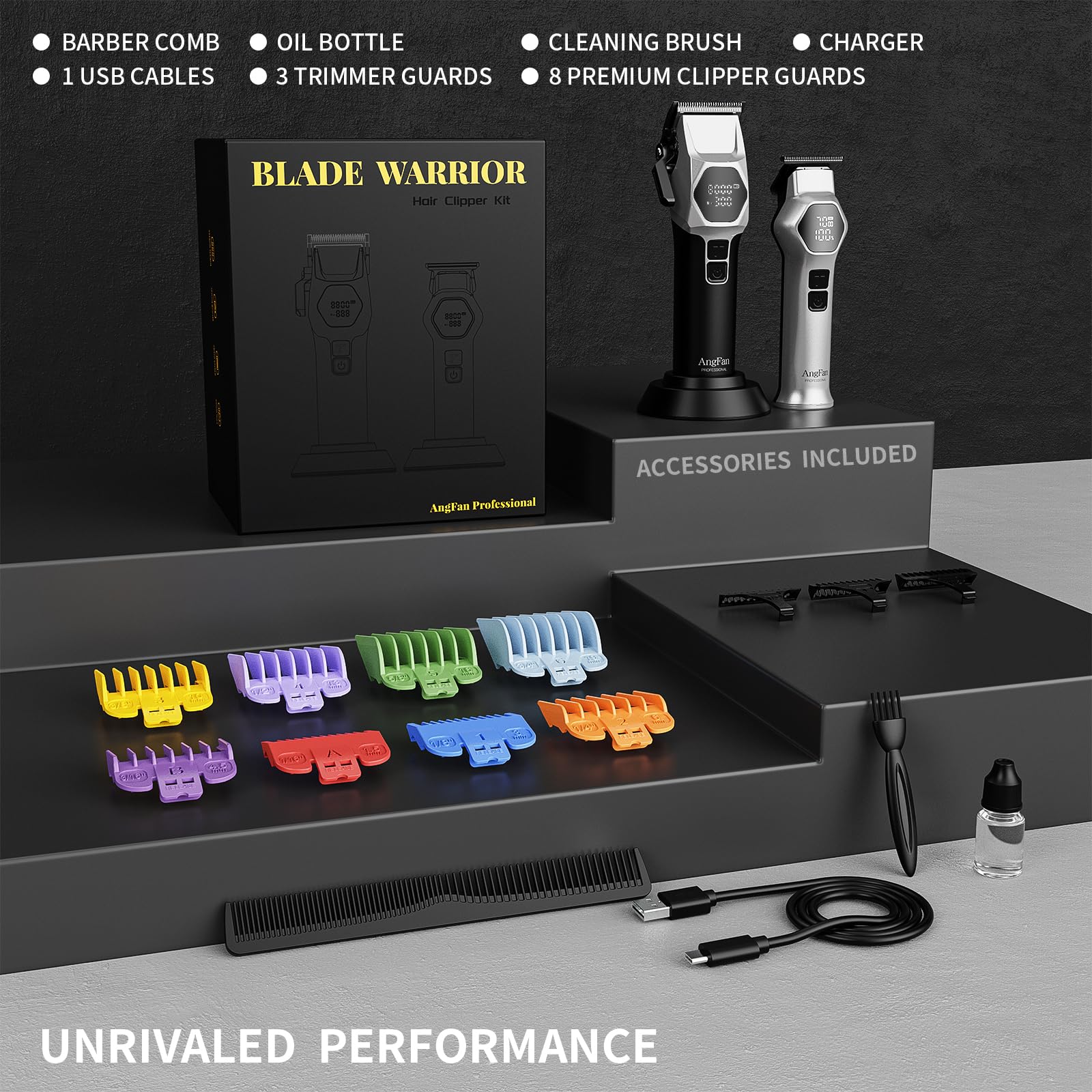 ANGFAN ultra-precise trimmer guides for accurate detailing and edging.